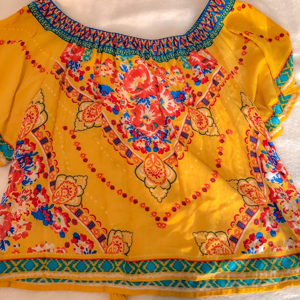Bright floral summer shirt